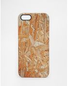 Asos Iphone 5 Cover with Woodchip Print - Lyst