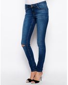 Asos Whitby Low Rise Skinny Jeans - Lyst