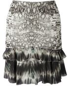 Roberto Cavalli Python Print Skirt - Lyst