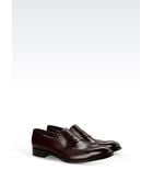 Giorgio Armani Leather Loafer With Leather Sole - Lyst