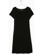 Violeta By Mango Asymmetric Hem Dress - Lyst