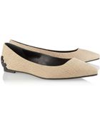 McQ by Alexander McQueen Distressed Nubuck Ballet Flats - Lyst