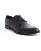 Prada Black Leather Lace Up Oxfords - Lyst