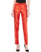 Michael Kors Samantha Agate-Print Shantung Skinny Pants - Lyst