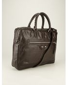 Balenciaga Stud Detail Briefcase - Lyst