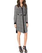 Michael Kors Mixed-Print Crepe Shirtdress, Plus Size - Lyst