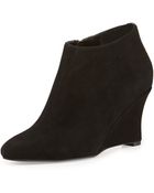 Cole Haan Suede Wedge Bootie - Lyst