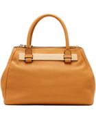 Vince Camuto Jace Leather Shopper Tote Bag - Lyst