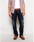 Diesel Jeans Larkee Straight Fit 835H Dirty Dark Wash - Lyst