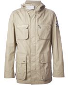 Moncler Gamme Bleu Hooded Coat - Lyst