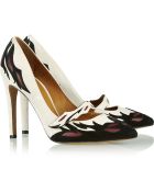 Isabel Marant Kylie Leather-Detailed Suede Pumps - Lyst