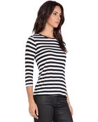 Textile Elizabeth And James Marly Stripe Tee - Lyst
