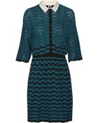 M Missoni Crochet-Knit Mini Dress - Lyst