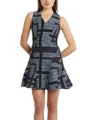 10 Crosby Derek Lam 10 Crosby Derek Lam V-Neck Tulip Dress - Lyst