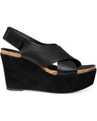 Steven By Steve Madden Genesis Platform Wedge Sandals - Lyst