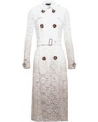 Burberry Prorsum Lace Trench Coat - Lyst