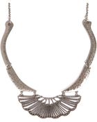 Lucky Brand Silvertone Openwork Collar Necklace - Lyst