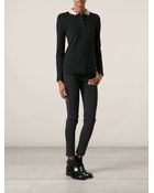 Burberry Brit Ruffled Neck Polo Shirt - Lyst