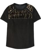 Isabel Marant Calf Hair-Paneled Wool-Felt Top - Lyst