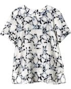 Rebecca Taylor Short Sleeve Geo Print Top - Lyst