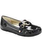 Anne Klein Myles Patent Leather Loafers - Lyst