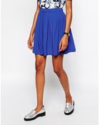 Monki Woven Mini Skirt - Lyst