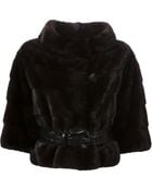 Fendi Fur Belted Jacket - Lyst