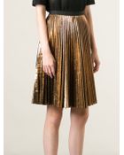 Antonio Marras Pleated Midi Skirt - Lyst
