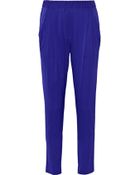 3.1 Phillip Lim Draped Silk-Blend Twill Pants - Lyst