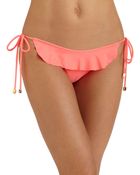Shoshanna Ruffle Bikini Bottom - Lyst