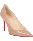 Christian Louboutin Patent Decollete Pumps - Lyst
