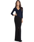 Alice + Olivia Stella V Neck Maxi Dress - Lyst