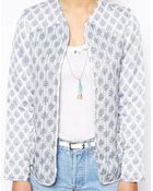 Asos Jacket In Summer Paisley Print - Lyst