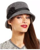 Nine West Wool Knit Microbrim with Velvet Rosette - Lyst