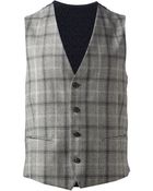 Etro Checked Waistcoat - Lyst