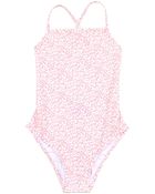 Oscar de la Renta Leaf Print One Piece - Lyst