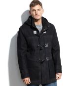 Marc New York Wesley Hooded Wool-Blend Plaid Duffle Coat - Lyst