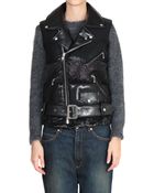 Junya Watanabe Paneled Padded Shell Biker Jacket - Lyst