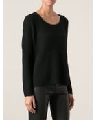Helmut Lang Ribbed Chest Sweater - Lyst