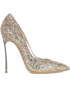 Casadei 120Mm Glittered Blade Pumps - Lyst