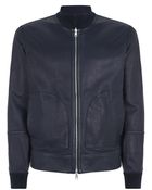 Brunello Cucinelli Reversible Leather Blouson Jacket - Lyst