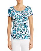 Jones New York Shortsleeve Cotton Tee - Lyst