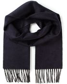 Ferragamo Fringed Scarf - Lyst
