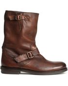 H&M Leather Boots - Lyst