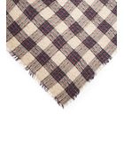 Mango Check Wool-Blend Scarf - Lyst