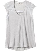 Rebecca Taylor Short Sleeve Jersey Top - Lyst