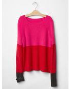 Gap Colorblock Ribbed Mohair Sweater - Lyst
