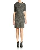 Calvin Klein Short-Sleeved Sweater Dress - Lyst