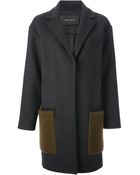 Cedric Charlier Oversized Coat - Lyst