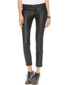 Free People Faux Leather Skinny Pants - Black - Lyst